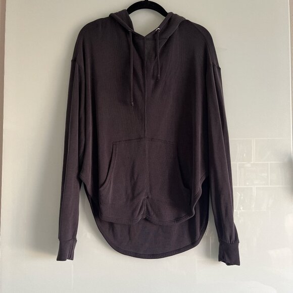 FP Movement Back Into It Hoodie Open Back Black/ Charcoal Gray, Size L - Picture 5 of 9